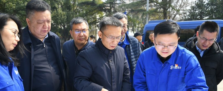 集團(tuán)公司黨組成員、總會(huì)計(jì)師陳林到樂凱華光調(diào)研